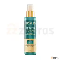 اسپری نرم کننده و ترمیم کننده مو بیوکسین حاوی کراتین و آرگان مناسب انواع مو 150 میل