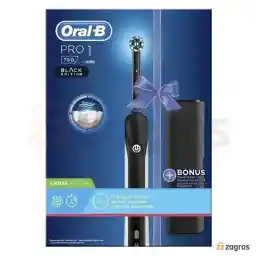 مسواک برقی اورال بی مدل PRO1 750 BLACK EDITION