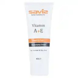 کرم مرطوب کننده دست و صورت ساویز مدل Vitamin A+E مقدار 75 گرم
