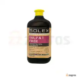 شامپو بدون سولفات سولکس حاوی روغن کراتین مناسب انواع موها 1000 میل