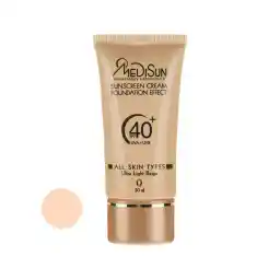 کرم ضد آفتاب رنگی مدیسان SPF40 مدل No 0 مناسب انواع پوست حجم 40 میلی لیتر