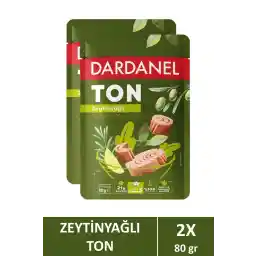 ماهی تن داردانل با کیسه روغن زیتون 80 گرم X 2 عدد.