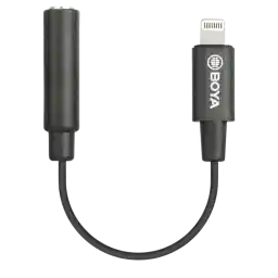 کابل تبدیل میکروفن بویا BOYA BY-K3 3.5mm trrs to Lightning Cable