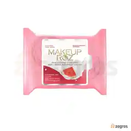 دستمال مرطوب آرایش پاک کن میکاپ رز مخصوص پوست نرمال بسته 25 عددی