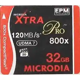 کارت حافظه Microdia XTRA PRO CF 32GB/120(MB/s)/800X