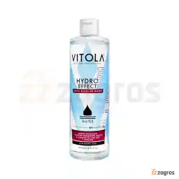میسلار واتر آرایش پاک کن 3 کاره ویتولا مدل Hydro Effect حاوی هیالورونیک اسید مناسب پوست حساس 400 میل