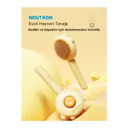 شانه گربه نوترون، جمع کننده موی گربه، دندان های شانه خمیده 140 درجه