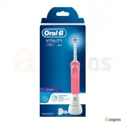 مسواک برقی اورال بی مدل VITALITY 100 3D WHITE رنگ صورتی