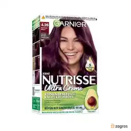 Garnier Nutrisse Ultra Creme Serisi Saç Boyası Seti No. 4.26 Mor Patlıcan Rengi Tabanı
