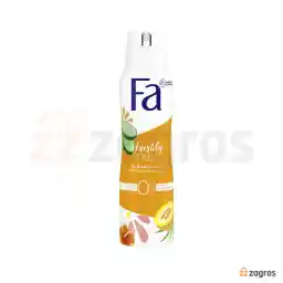 اسپری دئودورانت زنانه فا مدل Freshly Free با رایحه ملون و خیار 150 میل
