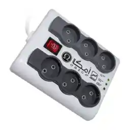 محافظ ولتاژ برق 6خانه امگا مدل P6000 طول 1.5 متر OMEGA Omega P6000 1.5m Electronic Protector