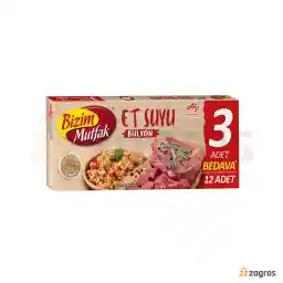 عصاره گوشت Bizim Mutfak بسته 12 عددی