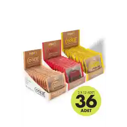 مواد غذایی طبیعی مادر 36'lı مخلوط کوکی های گلوتنسیز