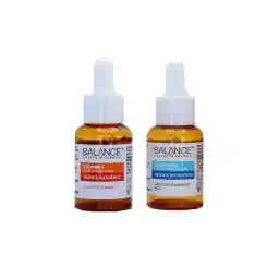 سرم پوست بالانس مدل هیالورونیک اسید و ویتامین سی حجم 30 میلی لیتر بسته 2 عددی