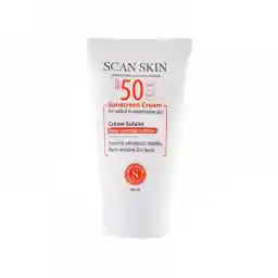 کرم ضدآفتاب بیرنگ اسکن اسکین مدل SPF50، مناسب پوستهای معمولی و مختلط، حجم 40 میلیلیتر