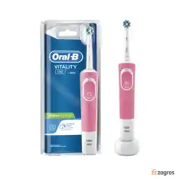 مسواک برقی اورال بی مدل Vitality 100 Cross Action رنگ صورتی مسواک برقی اورال بی مدل Vitality 100 Cross Action رنگ صورتی