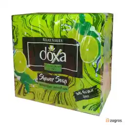 صابون حمام دوکسا doxa حاوی عصاره لیمو ترش و نعنا بسته 4 عددی