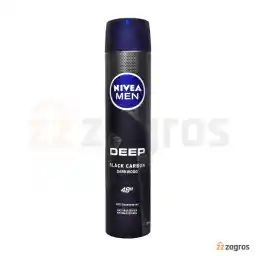 اسپری ضد تعریق مردانه نیوآ مدل Deep Black Carbon Darkwood حجم 200 میل