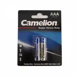 باتری نیم قلمی 2 عددی کملیون Camelion AAA Battery Super Heavy Duty