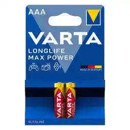 باتری نیم قلمی وارتا مدل MAX POWER بسته دو عددی