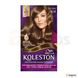 کیت رنگ مو ولا کلستون شماره 6.0 پایه رنگ کاراملی تیره سری SKF