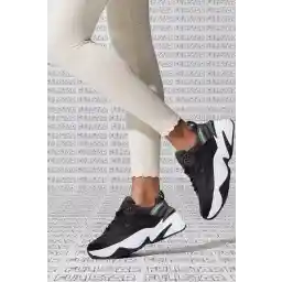 کفش ورزشی مشکی چرم اصل نایک M2K Tekno Leather Unisex Reflector