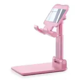 هولدر رومیزی موبایل آینه‌دار Mobile Phone Desktop Holder 075 / صورتی