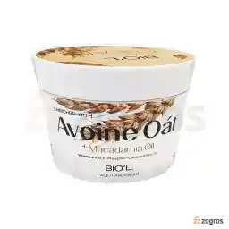 کرم مرطوب کننده بیول حاوی عصاره جو دوسر و روغن ماکادمیا مناسب پوست حساس و خیلی خشک 200 میل