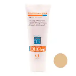 کرم ضد آفتاب رنگی الی ژن spf 50 مدل 04 مناسب پوست چرب حجم 50 میلی لیتر