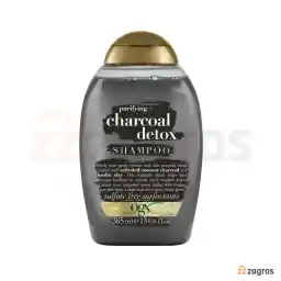 شامپو بدون سولفات تصفیه کننده OGX حاوی عصاره زغال چوب 385 میل