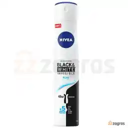 اسپری ضد تعریق زنانه نیوآ مدل BLACK & WHITE PURE حجم 200 میل