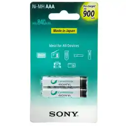 باتری نیم قلمی قابل شارژ سونی مدل NH-AAA-B2GN بسته 2 عددی