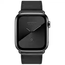 Akıllı Saat Apple Watch Series 5 Model 44mm Hermès Space Paslanmaz Çelik Kasa Tek Turlu Deri Kordonlu