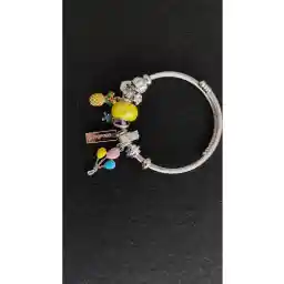 دستبند بادکنکی استیل پاندورا QUEEN