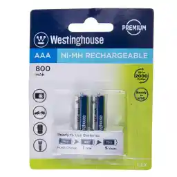 باتری قابلشارژ نیم قلمی وستینگ هاوس مدل Ni-MH Rechargeable بستهی 2 عددی
