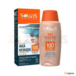 کرم ضد آفتاب مکس نیوژن سولاریس آردن SPF100 رنگ بژ طبیعی مناسب پوست حساس به نور 100 میل