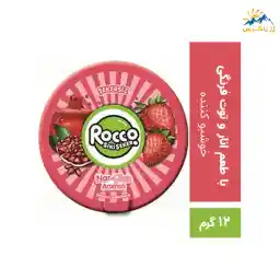 آبنبات روکو با طعم انار و توت فرنگی وزن 12 گرم