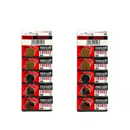 باتری سکه ای مکسل مدل Cr2025 بسته 10 عددی