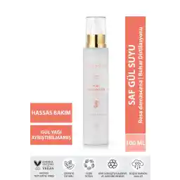 گلاب 100% طبیعی و خالص 100 میلی لیتر مرطوب کننده و تصفیه کننده طبیعی Bade