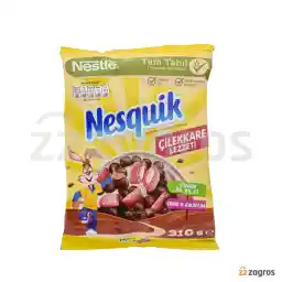 کورن فلکس نسکوئیک نستله با طعم شکلاتی و توت فرنگی 310 گرم
