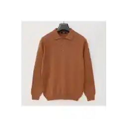 Dio Rise Erkek Polo Yaka White Color Tobacco Triko 180540-1