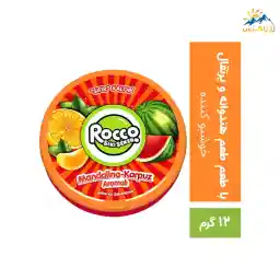 آبنبات روکو با طعم هندوانه و پرتقال وزن 12 گرم