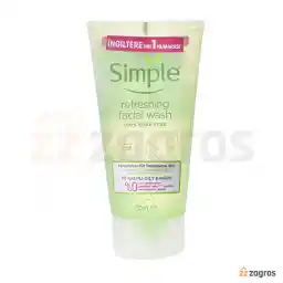 ژل شستشوی صورت سیمپل مدل Refreshing مناسب پوست حساس 150 میل ژل شستشوی صورت سیمپل مدل Refreshing مناسب پوست حساس 150 میل