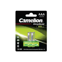 باتری نیم قلمی قابل شارژ کملیون Camelion AlwaysReady AAA 900mah Battery