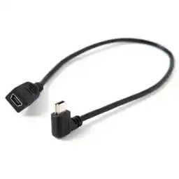 کابل Tether ToolsTetherPro Mini B USB 2.0 Right Angle Cable BLK 12