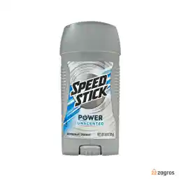 استیک ضد تعریق و دئودورانت مردانه اسپید استیک مدل Power Unscented وزن 85 گرم