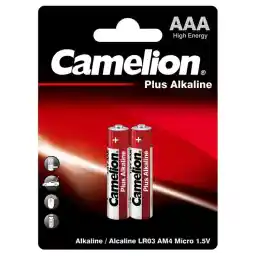 باتری نیم قلمی دوتایی کملیون Camelion AAA Plus Battery