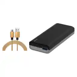 پاوربانک آی واک مدل CHIC 10000PD UBC1002 ظرفیت 10000 میلی آمپر ساعت به همراه کابل تبدیل USB به USB-C آی واک مدل CST016C طول 1 متر