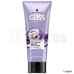 Mor saç maskesi 2'si 1 arada, turuncu karşıtı ve parlaklığı geri kazandırıcı, sarı saçlara uygun, 200 ml