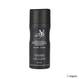 اسپری خوشبو کننده بدن دئودورانت مردانه شمیاس مدل Lalique Encre Noire حجم 200 میل